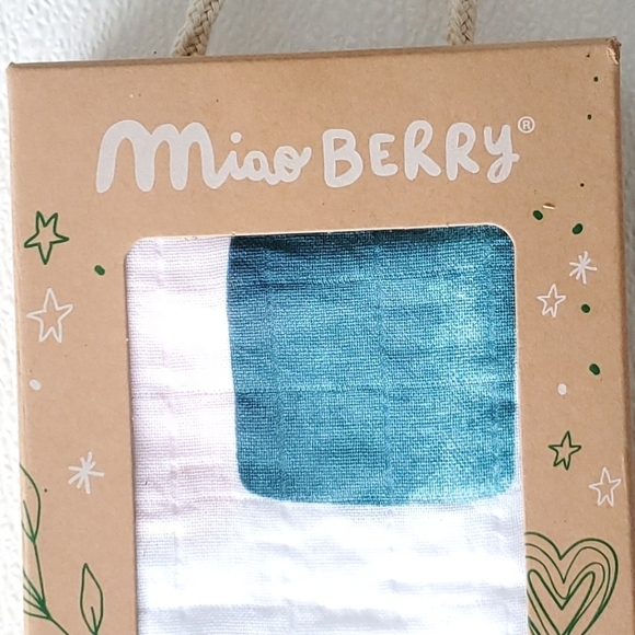 NIB Miao Berry Organic Cotton Milestone Blanket Swaddle - Picture 4 of 7
